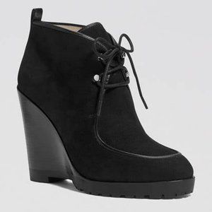 Michael Kors Beth Lace-Up Wedge Bootie size 8.5